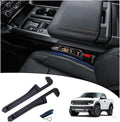 Half-Sized Seat Gap Filler Compatible with Ford F150 F250 F350 F450 | Zero Interference Side Storage Space | Anti-Drop Organizer | Free Window Breaker | Full Console w/Bucket Seats ONLY