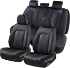 Coverado Seat Covers, Car Seat Covers Full Set, Black Seat Cover, Front Seats Back Seat Cover, Waterproof Car Seat Cushion,Le