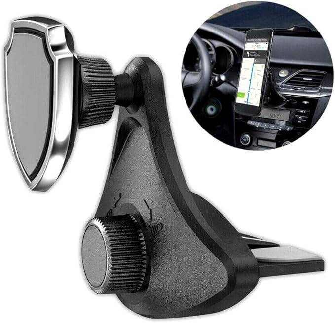 Car 360°CD slot mobile phone holder universal holder GPS universal magnetic holder, mobile phone/navigator magnet holder (strong magnetic)