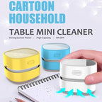 ODISTAR Desktop Vacuum Cleaner, Mini Table dust Sweeper Energy Saving,High Endurance up to 90 mins,Cordless&360º Rotatable De