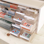 livinbox Desk Storage Organizer 14 Drawers, Parts Arts Hardware and Craft Manicure Storage Cabinet Bin, Teacher Toolbox, Stat