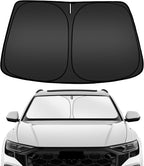 ARISMOTOR Windshield Sun Shade for Audi Q8 2019-2025 2026, Custom Fit Foldable Front Window Sunshade Sun Visor Protector, Block UV Rays Keep Your Car Cooler