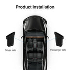 Car Trash Can for Tesla Model Y Juniper 2025, Silicone Car Door Side Trash Bin for Model 3 Highland Interior Accessories
