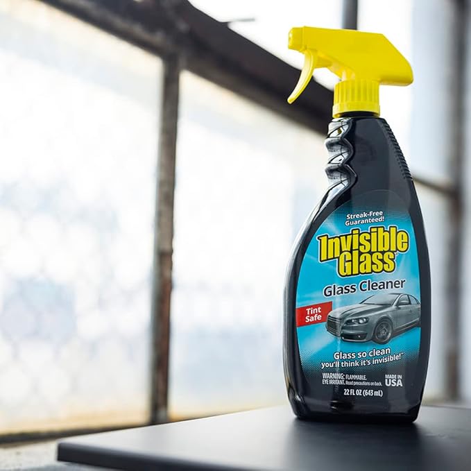 Invisible Glass 92164-6PK Premium Glass Cleaner Spray for Car Windshields and Windows, Automotive and Home Window Cleaner, St
