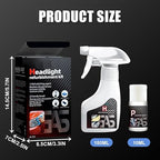 Automotive Headlamp Restoration Fluid Kit, 2026 New Automotive Headlamp Restoration Fluid Oxidized Kit, Multifunctional Car Headlamp Clarity Restoration (1)