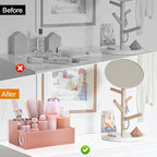GFWARE Hair Tool Organizer - Bathroom Vanity Organizers and Storage, Hair Styling Accessories Hot Tools Organizer Hair Dryer,