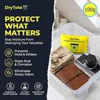 DryTote Rechargeable Desiccant Pack (10 Pack), Ultimate Moisture Absorption, Color Change Indicator, Safe Storage Protection,