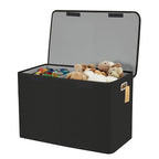 Large Toy Storage Box with Lid, Collapsible Toys Storage Organizer Bins with Dividers and Handles, Storage Chest Bin for Kids