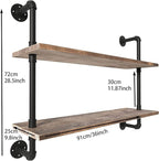 Pipe Shelves Industrial Pipe Shelving Shelves Real Wood Industrial Floating Pipe Shelves with Wood Planks 36 inch Wall Shelve