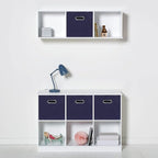 STOREONE Fabric Storage Bins Cubes Baskets Containers-(11X11X11) with Dual Handles for Shelf Closet, Nursery Home ， Bedroom O