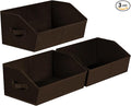 Homsorout Closet Baskets for Shelves Trapezoid - Decorative Storage Baskets with Handle, Closet Bins for Organization, Shelf 