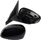 TRQ 2 Piece Driver and Passenger Side Mirror Assembly Set Electric Adjustment Heated No Memory Black Compatible with 2006-200