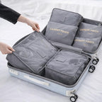 6 Set Travel Packing Cubes for Luggage – Laundry Pouch Organizer Bags, Lightweight Storage Pouches for Clothes, Shoes, and To
