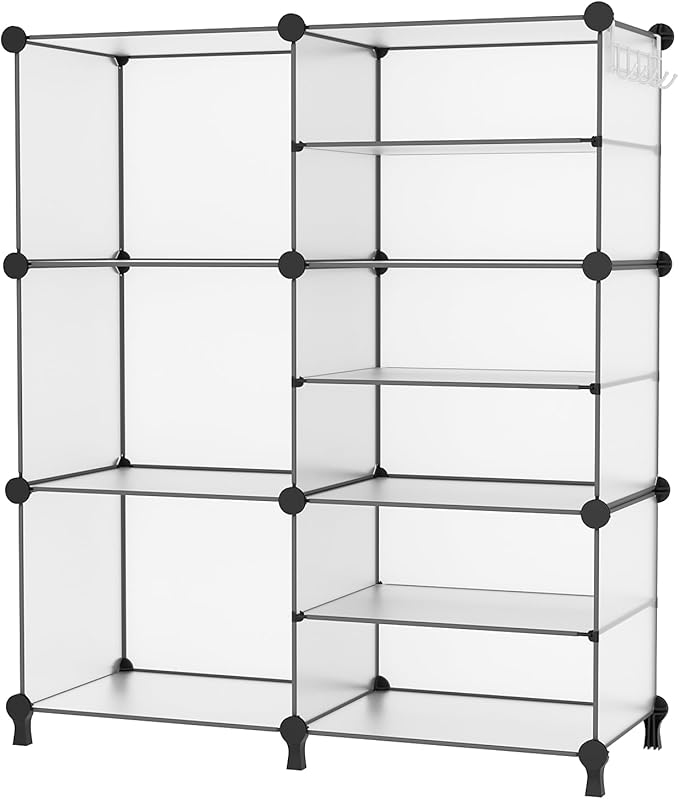 AWTATOS Closet Organizer 6 Cube Storage Shelves Portable Closet Clothes Organizers and Storage Stackable Cubby Shelving for C