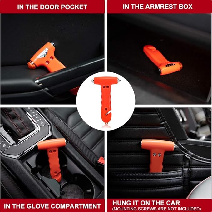 Seatbelt Cutter and Window Breaker for Cars,Glass Breaker,Auto Escape Safety Hammer Tool Under Water,Emergency Car Safety Acc