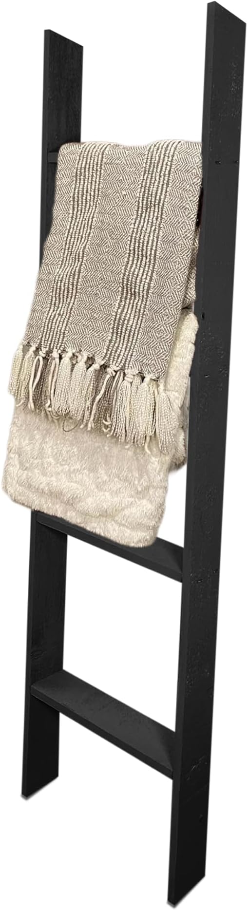 BARNWOODUSA Throw Blanket Ladder – Fully Assembled Reclaimed Wood – Rustic Decorative Ladder for Towels, Quilts, & More – Per