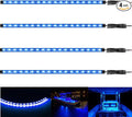 Boat Led Strip Lights, 4 Pcs 24'' Marine Interior Courtesy Deck Navigation Lights, Super Bright Waterproof Marine Led Lights Strip for 12V Pontoon Fishing Boat Yacht Kayak Sailboat (Blue)