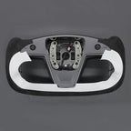 MEWANT Hand Stitched Tesla Model S Yoke Steering Wheel Cover Wrap for Tesla Model S 2021-2023 / Model X 2021-2023 Tesla Yoke Steering Wheel Accessories(3D Style)