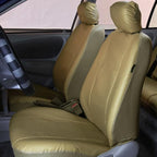 FH Group Front Set Faux Leather Car Seat Covers for Low Back Seat with Removable Headrest, Universal Fit, Airbag Compatible, 
