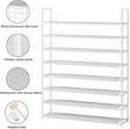 OYREL 8 Tier Shoe Rack Organizer Large Shoe Storage Rack for Closet Entryway Shoe Holder Space Saving Shoe Shelf Shoe Stand T