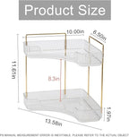 INVSSENE Corner Bathroom Countertop Organizer, Vanity Trays for Counter, Makeup Organizers, Perfume Tray, Kitchen Spice Rack,