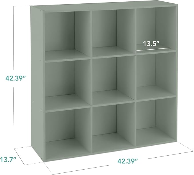 Best Choice Products Kids Bookcase 9-Cube Storage Organizer, 13.5in Shelf Opening, Bookshelf, Toy Storage, Customizable w/ 3 