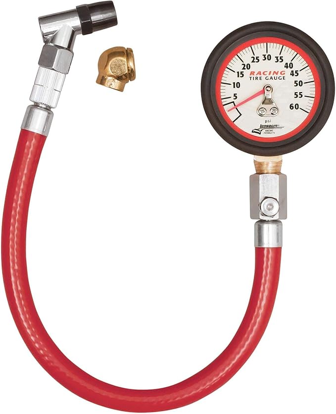 Longacre 50417 0-60 PSI Analog Tire Pressure Gauge, 2 Inch