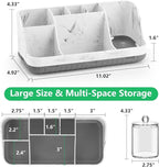 GFWARE Bathroom Toothbrush Holder Set with 2 Pack Qtip Holder Dispenser - Detachable 7 Slots Bathroom Accessory Set, Kids Mar