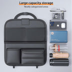 Backseat Car Organizer,5 Storage Pocketscar Seat Organizer,Car Storage Organizer with Foldable Food Tray,Car Seat Back Protectors Kick Mats Travel Accessories