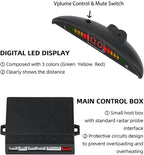 Parking Sensor Kit Backup Sensor Kit Reverse Sensor for Car 18 Color Options for Probes Adjustable Alarm Volume Professional 