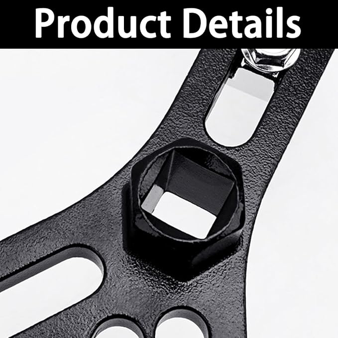 Osilly Car Fuel Pump Removal Tool, Adjustable Fuel Lid Tank Cover Collar Ring Spanner, Auto Fuel Pump Lock Ring Removal and R