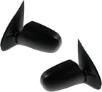 TRQ 2 Piece Driver and Passenger Side Mirror Assembly Set Electric Adjustment Non-Heated No Memory Textured Compatible with 2