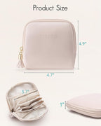 VLANDO Small Travel Jewelry Organizer,Bridesmaid Gifts,Jewelry Pouch Bags,Velvet Jewelry Storage Bag for Bracelet Rings Earri