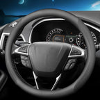 HAOTULE Nappa Leather Slim and Stylish Steering Wheel Cover, for Ford Steering Wheel Cover Accessories Interior Modification,