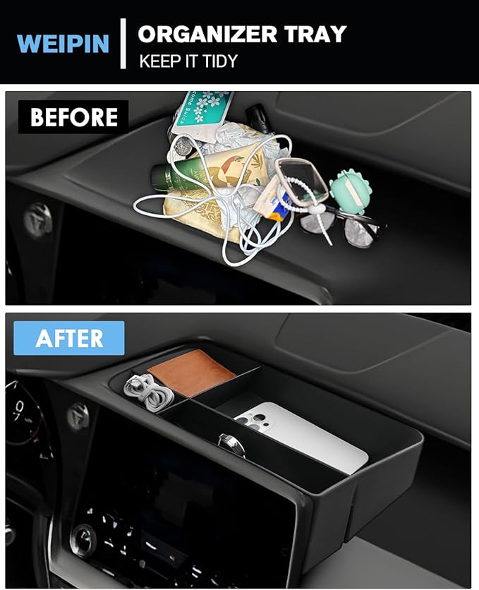 for 3PCS Double Layer Center Console Armrest Organizer&Screen Organizer Tray ABS Materials Compatible with 2024-2026 L EXUS TX350/TX350h/TX450h+/TX500h