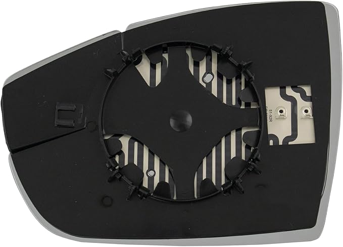 TRQ Heated Passenger Side Mirror Glass Snap-On Replacement Compatible with 2012-2018 Ford Focus RH FO1325163