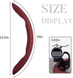 Car Steering Wheel Cover Leather Snap On 3Pcs Set Non-Slip Protector Wrap Steering Wheel Accessories 14.5-15 inch Universal W