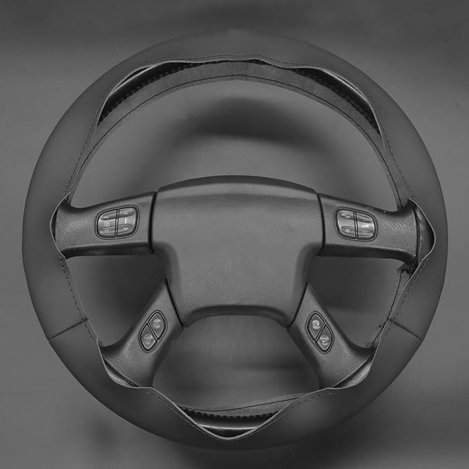 MEWANT Steering Wheel Cover for Chevy Silverado 1500/2500 / 3500 2003-2006 / Silverado 1500 2500HD 3500 Classic/Trailblazer Hand-Stitched Microfiber Leather Steering Wheel Wrap