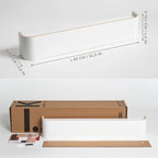 Kazai. Wall-Mounted Coat Rack 'Toke' - Modern Design Coat Rack with Hidden Wall Hooks - Solid Wood Veneer Panel Coat Hanger -
