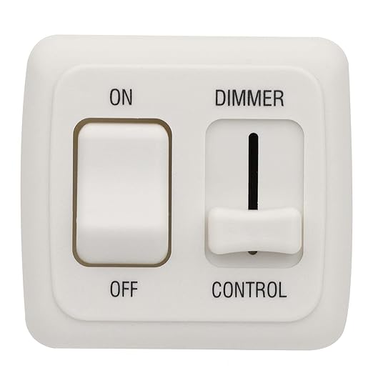 12 Volt RV Light Dimmer Switch, 12V Rv DC LED Toggle Light Dimmer Switch, DC High Side Dimmer Light Switch for Dimmable LED Halogen, Incandescent - RV, Auto, Truck, Marine, and Strip Lighting