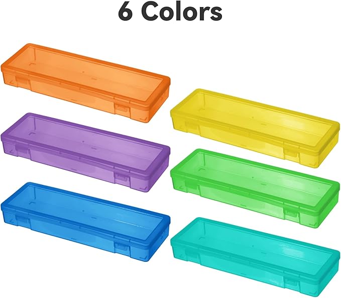 novelinks Plastic Clear Storage Containers for Organizing, Craft Storage Organizers and Stackable Storage Bins with Lids for 