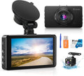 Dash Cam Front and Rear, Dash Camera for Cars with 32G Card Super Night Vision, Car Dash Cam 1080P Dashboard Camera with G-Se