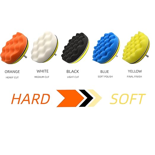 12Pcs 3inch Foam Buffing Polishing Pads Kit, with Coral Fleece Pad, Backing Plate, M10 Drill Adapter, Car Buffing Kit for Car Polishing, Waxing, Sealing Glaze (12Pcs-3inch)