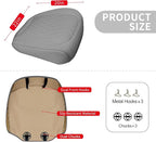 1 Pack Leather Front Car Seat Cover Bottom Car Seat, Anti-Slip and Full Wrap Driver Car Seat Protectors, Luxury Waterproof Bo