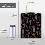 Car Trash Can, Cute Car Trash Bag, Hanging Car Organizer and Storage Bag, Trash Bin for Car Accessories, Vehicle, Travelling, Camping Colorful Boho Mushroom