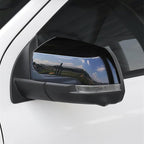 ZiWen Sport Carbon Fiber Gloss Black Door Rearview Mirror Cover Trim for Ford Ranger Everest 2024 2025 2026 (Gloss Black)