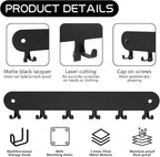 2 Pack Key Holder for Wall,Key Hooks,Key Holder Wall Mount Self Adhesive, Key Rack Wall Mount for Wall No Drill for Living Ro