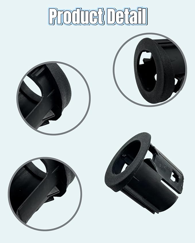 Rear Inner and Outer Parking Assist Sensor Retainer Bezels Fit for Ford F-150 F150 2015 2016 2017 2018 2019 2020, 4Pcs