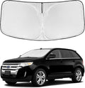 for Ford Edge 2007-2014 Windshield Sun Shade - 4 Layers Car Sunshades for Front Windows Shade Cover Custom Fit Edge Sun Visor 250T Retractable Shade Blocks UV Rays Car Accessories