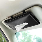 Cabilock Car Visor Tissue Holder Pu Napkin Case for Easy Access Stylish Sun Visor Organizer Quick Installation and Dirt-Resistant Design for Vehicle Accessories